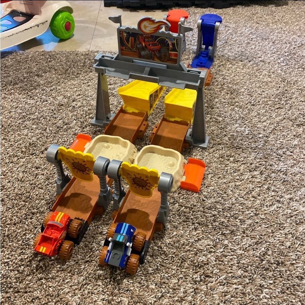 Blaze and monster machine mud pit Race Track